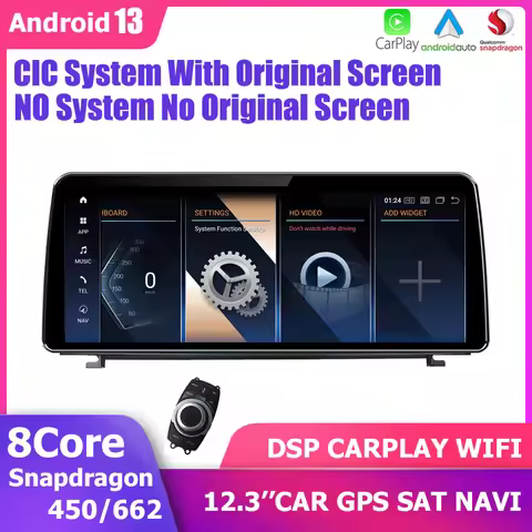 12.3''Car GPS Stereo Carplay Radio Navigation player Android 14 For BMW Z4 E89 2009-2016 Multimedia 