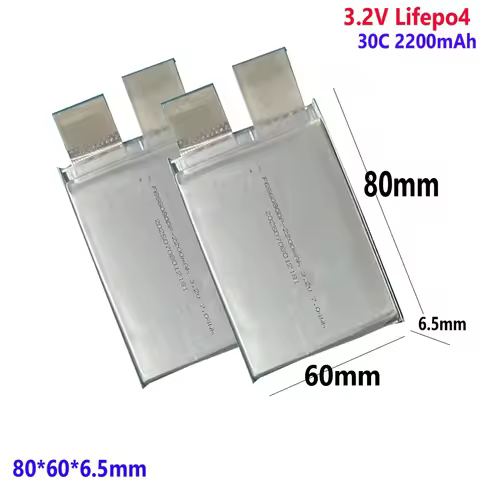 1-12pcs 3.2V Lifepo4 battery 30C 60C 2200mAh For starting power supply model airplane Cells DIY 12V 
