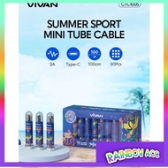 VIVAN MINI TUBE CTC100 TYPE C DATA CABLE CTC100S Fast Charging