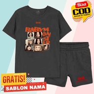 BabyMonster Vintage Tv Kids T-Shirt Set Boys & Girls T-Shirt Pants Set Custom Name BabyMonster Vinta