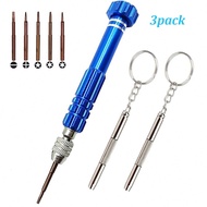 3-In-1 Eyeglasses Repair Kit, 5-In-1 Multi-Functional Mini Screwdriver (T6 Torx, T5, 1.5, -2.0, Star