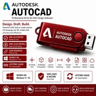 Autodesk AutoCAD 2025 USB Pendrive | Pre-Activated | One Click Install | 2D & 3D CAD Design Software