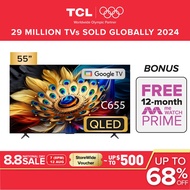 TCL C655 | ONKYO 2.1 | Eye care | AI QLED Smart TV | 55 inch 4K TV Google TV