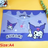 Beg Fail Kanak-kanak dan dewasa A4-B4 Sanrio Kuromi Beg Fail Hadiah Kanak-kanak A4-B4.