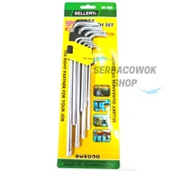 9 Pcs L-Shaped Wrench Extra Long Torch Wrench Set T10 - T50 Sellery Quality