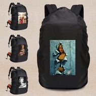 Outdoor Climbing Backpack Rain Cover Backpack Cover Funny Print Schoolbag Dustproof  20-70L Travel C