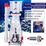 16W 7 In Aquarium Bubble Magus Curve Sump Needle Wheel Protein Skimmer Reef Marine Fish Tank Protein Skimmer