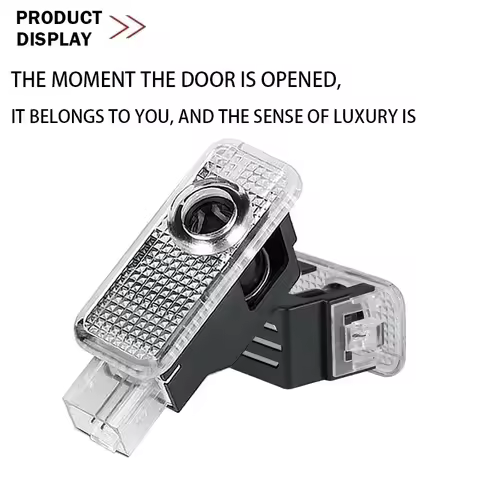 2/4pcs Audi led Car Door welcome light projector lamp For Audi A1 A3 A4 A5 A6 Q7 TT B5 B6 B7 B8 C5 C