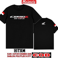 KAOS HONDA CB150X M1 KATUN COMBED 24S TEBAL//BISA COD//KAOS DISTRO//KAOS MOTOR//