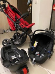 Britax B-smart推車+Baby safe I-size提籃及底座(不拆賣)