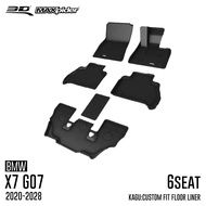 3D Mats พรมปูพื้นรถยนต์ BMW X7 (G07) (6Seat) 2020 - 2025 พรมกันลื่น พรมกันนํ้า พรมรถยนต์