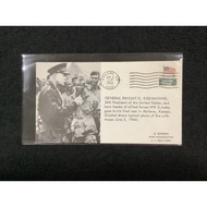 1969 USA Dwight D. Eisenhower Memoriam Commemorative Cover Note: Minor Toning