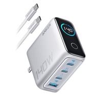 Anker Zolo เครื่องชาร์จติดผนัง4พอร์ต140W พร้อมพื้นผิวหน้าจอในตัว