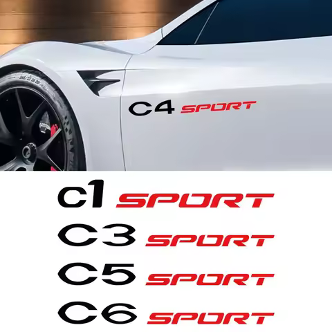 2PCS Car Door Side Sticker Accessories For Citroen C1 C2 C3 C4 C4L C5 C6 C8 C-ELYSEE VTS Xsara C-Cro