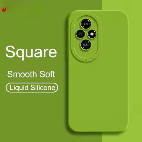 For Honor200 Case Shelluxe Square Liquid Silicone Soft Cover For Huawei Honor 200 Pro 200Pro Shockpr