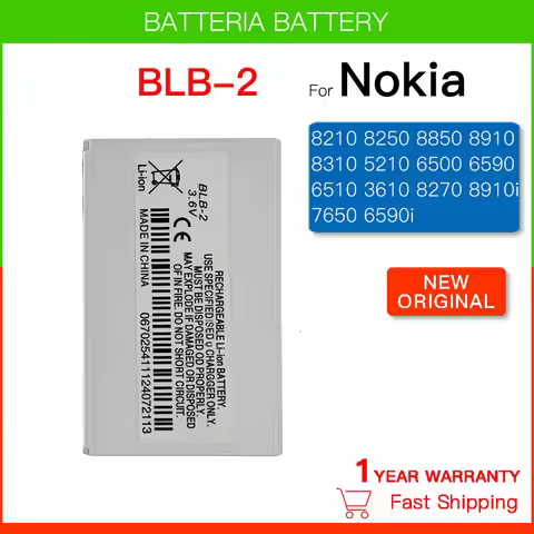 BLB-2 Replacement Battery For Nokia 8210 8250 8850 8910 8310 5210 6500 6590 6510 3610 8270 8910I 765