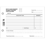 Petty Cash Voucher 3 in 1 Payment Cash Voucher Form 100 pieces Per Booklet A5 Paper Size