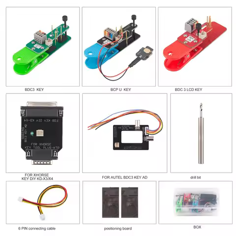 GODIAG BDC3 Adapter Kit for BDC03 Key, BCP U Key【Encrypted】, BDC3 LCD Key
