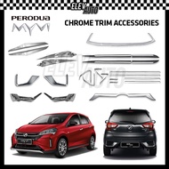 Perodua Myvi G3 2018 - 2024 CHROME Trim Accessories GearUp Gear Up Bodykit Skirting Spoiler Bumper G