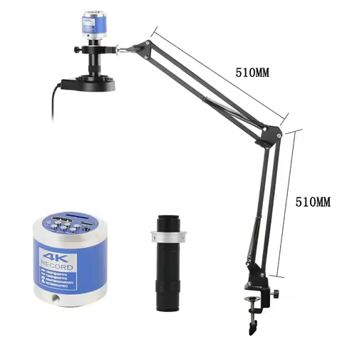 Eakins 48MP 4K 1080P 60FPS HDMI Type C Video Microscope Camera 130X C Mount Lens Digital Image Magni