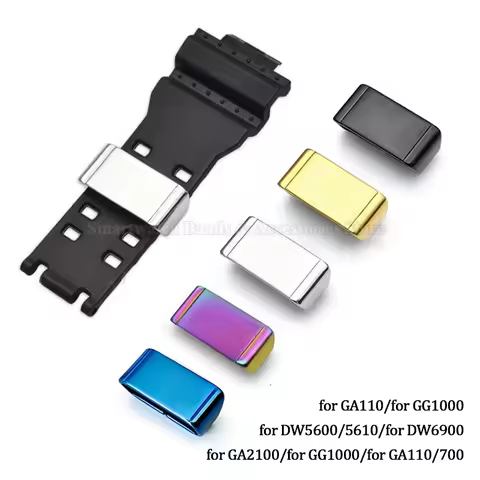 Metal Watch Band Locker Ring for GA110/GG1000 DW5600 GWG1000 GG1000 Loop Holder Rings Buckle Accesso