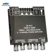 Ueb Official Mall ✪ ZK-ST21 แอมพลิฟายเออร์ซับวูฟเฟอร์บลูทู ธ ที่เข้ากันได้กับบลูทู ธ 2.1 โมดูลแอมพลิ