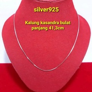 925 silver round kasandra necklace 925 silver necklace adult necklace