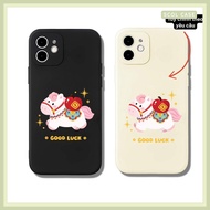 IPhone case with private photo printed: cute lucky horse with all lines 7/8/x/xs/11/12/13/14/15/16 p