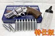 2館 UMAREX Smith &amp; Wesson M29 3吋 左輪 CO2槍 特仕版 銀 優惠組C ( 左輪槍BB槍 