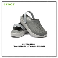 （ของแท้อย่างเป็นทางการ）CROCS LITERIDE CLOG Men's and Women's SANDALS 204592 รองเท้าวิ่ง รองเท้ากีฬา รองเท้าแตะ 3 year warranty