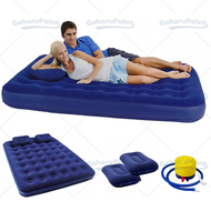 Kasur Angin Twin Biru/ Air Bed Twin / Kasur Tiup/Kasur Angin tempat tidur camping kasur yang menggem