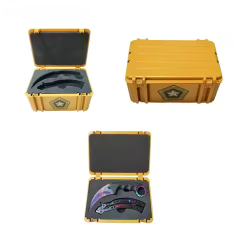 CS GO Folding Flip Knife Set Case Butterfly In Knife Empty Box Plastic Storage Gama Box