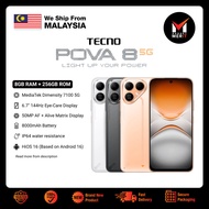 Tecno Pova 8 5G Smartphone | 6.76" AMOLED Display | MediaTek Dimensity 7100 5G | 8000mAh Battery