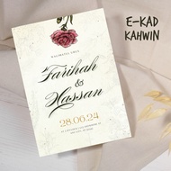 kad kahwin digital/kad jemputan kahwin murah/e card wedding invitation/invitation card digital