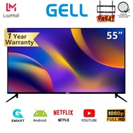 ❋GELL 50inch smart tv flat screen 55inch smart tv Android led tv Ultra-slim Multiport FHD television