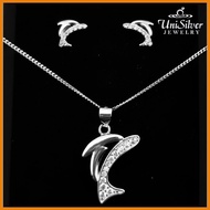 ✼ Unisilver 925 Sterling Silver Necklace Set