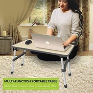 Foldable Bed Table, Compact Light Weight Movable Portable Small Size Laptop/Stand/Desk - LP006