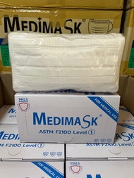 Medimask ASTM LV.1 x1box.บรรจุ 50 ชิ้น เกรดรพ. มีสินค้าพร้อมส่ง 🚕💨💨