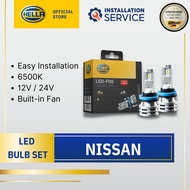 HELLA 12V & 24V Retrofit LED For Nissan Cars LED Headlight Bulb Set