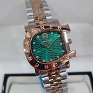 Aigner Massa Due Dual Tone Green Dial Original Jam Tangan Wanita