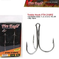 (6'S) Fire Eagle Treble Hook FTH 210PZ Fishing Hook Mata Kail Pancing jigging casting mesin Pancing joran pancing siakap