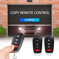 433MHz RF Wireless Garage Door Remote Control 4 Keys Auto Copy Universal Smart Controller Cloning Electric gate Duplicator Key