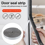 LOOKSHOW 10M Brush Strip Self Adhesive Door Window Weather Stripping Sliding Wardrobe Door Sound Ins