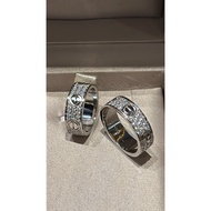 Couple ring full diamond wedding ring CDesign Lab grown diamond finejewel platinum