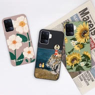 For Oppo A94 A94 5G A95 5G Case Sunflower Flowers Lighthouse Matte Durable Non-slip Soft Cover For O
