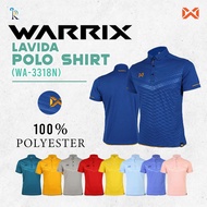 เสื้อโปโลวอริกซ์ WARRIX รุ่น LAVIDA WA-3318N WA-PLAN18 ผ้า POLYESTER แท้100%