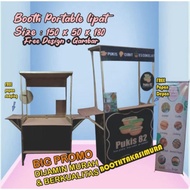 Terlaris booth portable/booth portable murah/event desk/gerobak