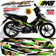 Decal Sticker Striping Variasi Supra X 125 Fi 2016-2022 New Honda Supra X 125 Injeksi Fi 2016-2017-2