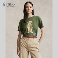 Polo Ralph Lauren เสื้อยืดผู้หญิง Polo Bear Jersey Tee รุ่น WMPOKNINCU20911 สีเขียว
