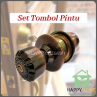 Set Tombol Pintu Bola Bulat Kunci Silinder LT Pintu Lock